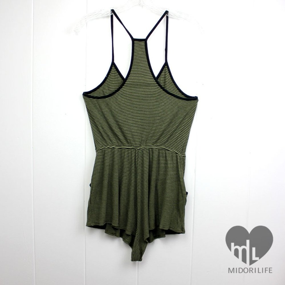 SILENCE + NOISE Striped Racerback Romper - Picture 4 of 8